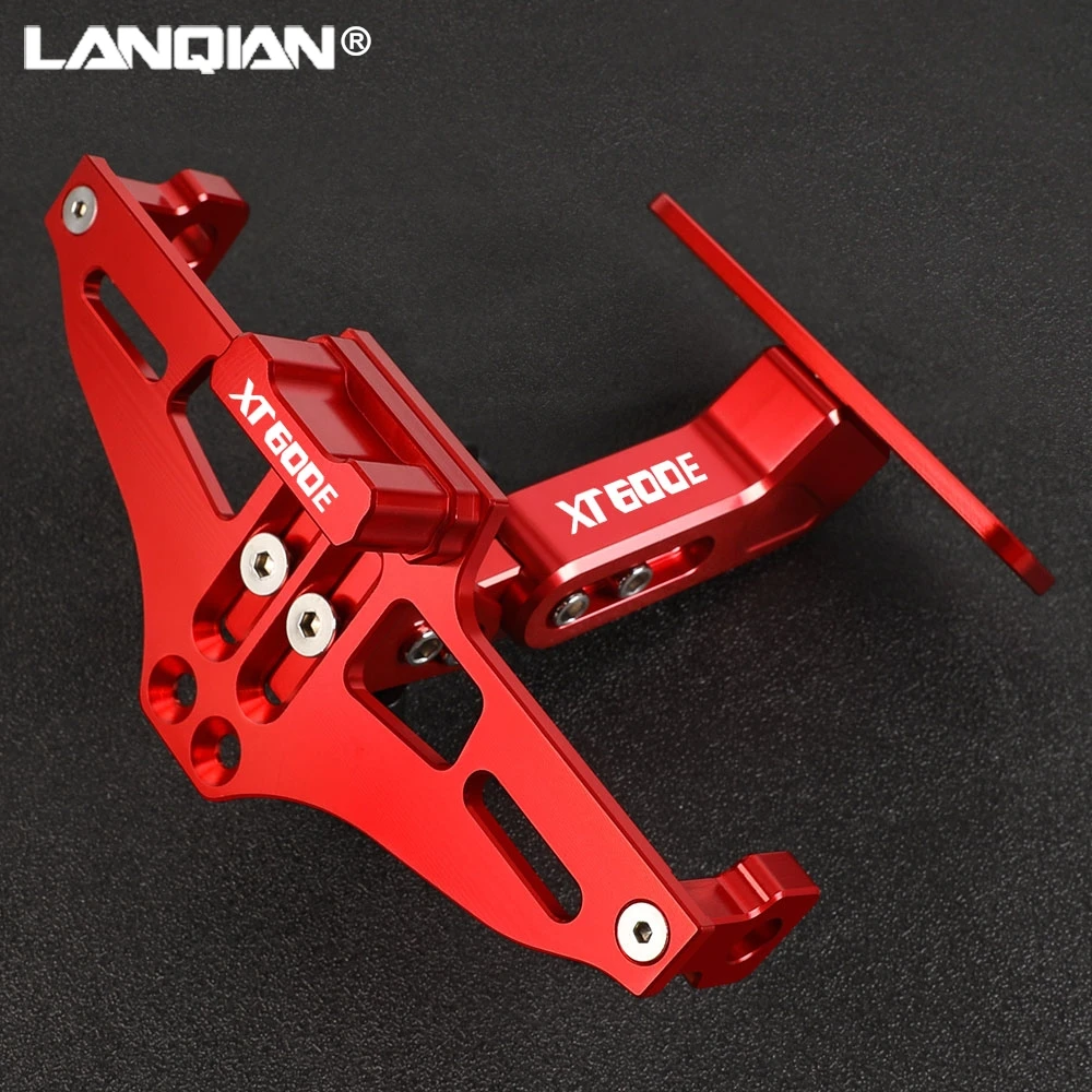 Universal FOR YAMAHA XT660E XT 660E XT660 E All Yearss Adjustable Frame Holder Bracket Motorcycle Angle License Number Plate