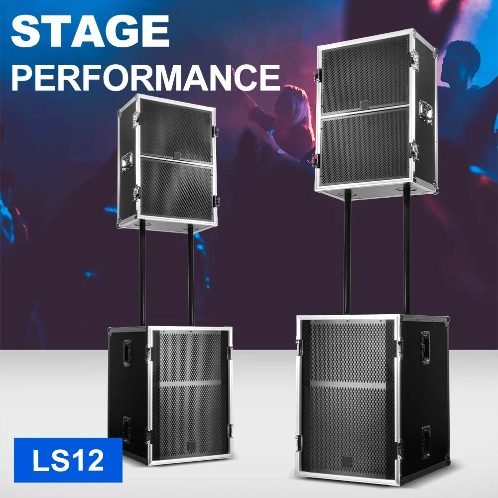 Factory Price LS12 High Quality Professional Audio Sound System Speakers With Dual 12 Inch 2Channels For Family Cinema KTV