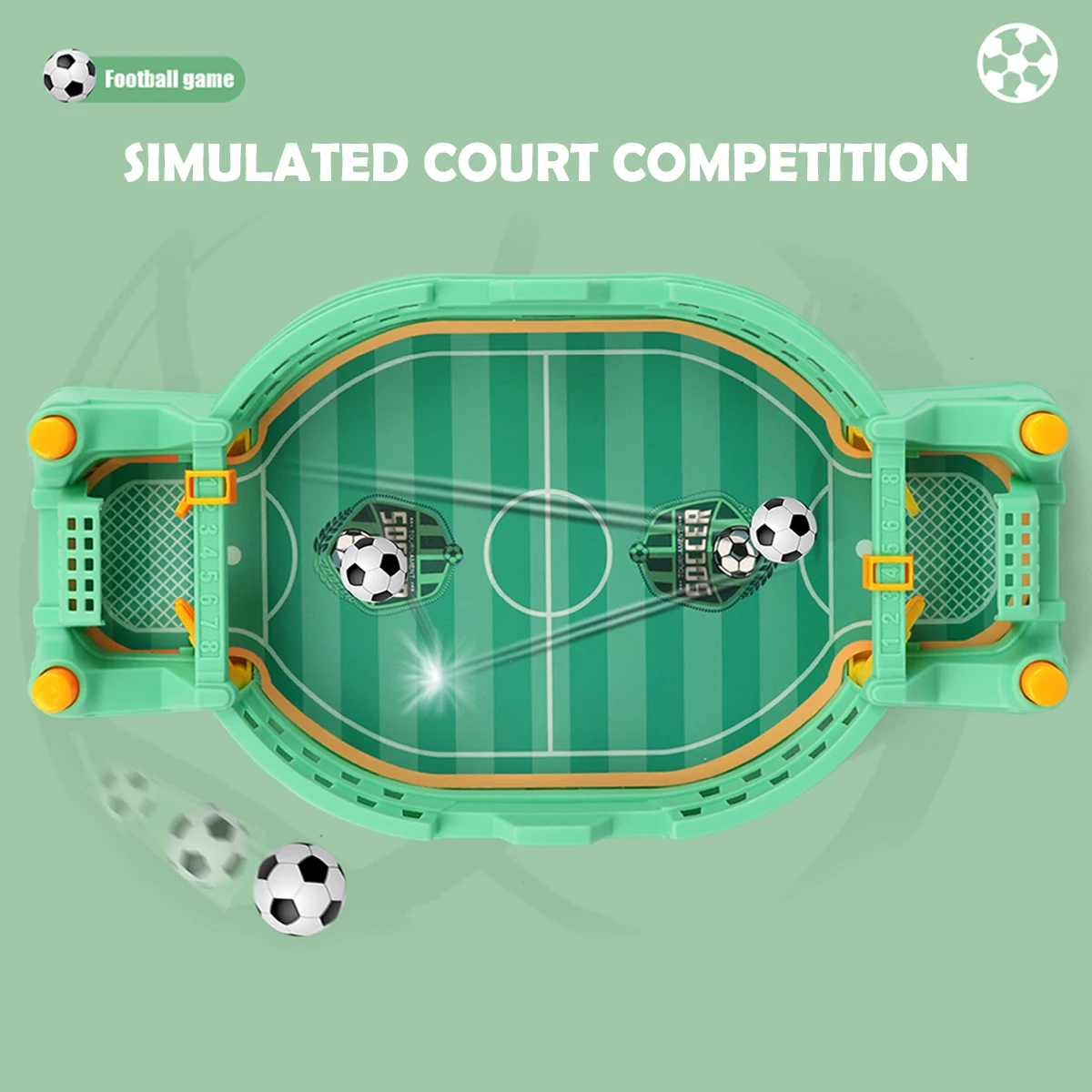 Minijuego interactivo de mesa de fútbol, juegos deportivos de competición, Catapulta de escritorio para juego familiar