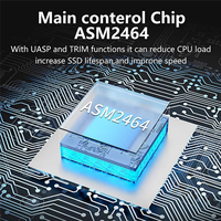 ABGN USB 4.0 40Gbps M.2 NVMe SSD Enclosure for 4/3 USB 3.2/3.1/3.0 ASM2464 External Hard Drive Case for PC