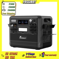 Fossibot F2400 Portable Power Station 2048Wh LiFePO4 Battery 2000Wsolar Generator Forhome Emergency Outdoor Camping Mobile Power