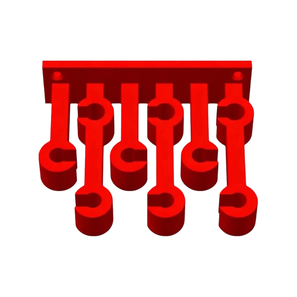 3D Printed Screwdriver Holder Space Saving Wall Mounted Tool Storage Rack Storage Stand Multi-Function Wall Mount