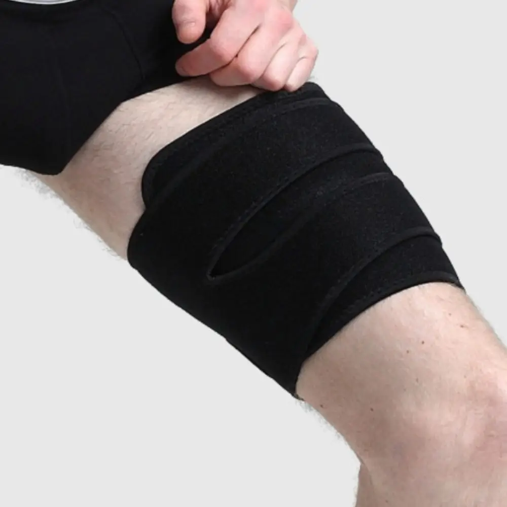 Thigh Sleeves Adjustable Leg Guards Compression Breathable Thigh Support Nylon Elastic Upper Leg Sleeves Sports