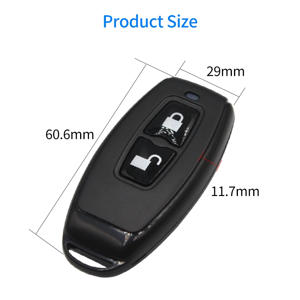 Porte-clés TTlock 2.4GHz R1, télécommande sans fil pour serrures intelligentes, dispositifs d'accès aux portes de l'application TTLOCK, clé de télécommande 433mhz