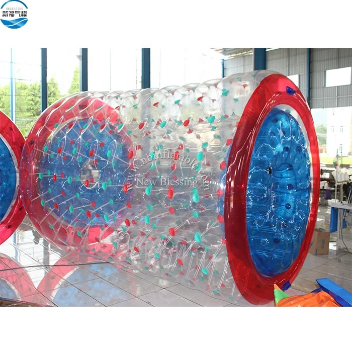 Inflatable Water Roller Ball, PVC Floating Zorb Ball, 1.5m Diameter Bubble Roller Toy, Summer Water Fun Game