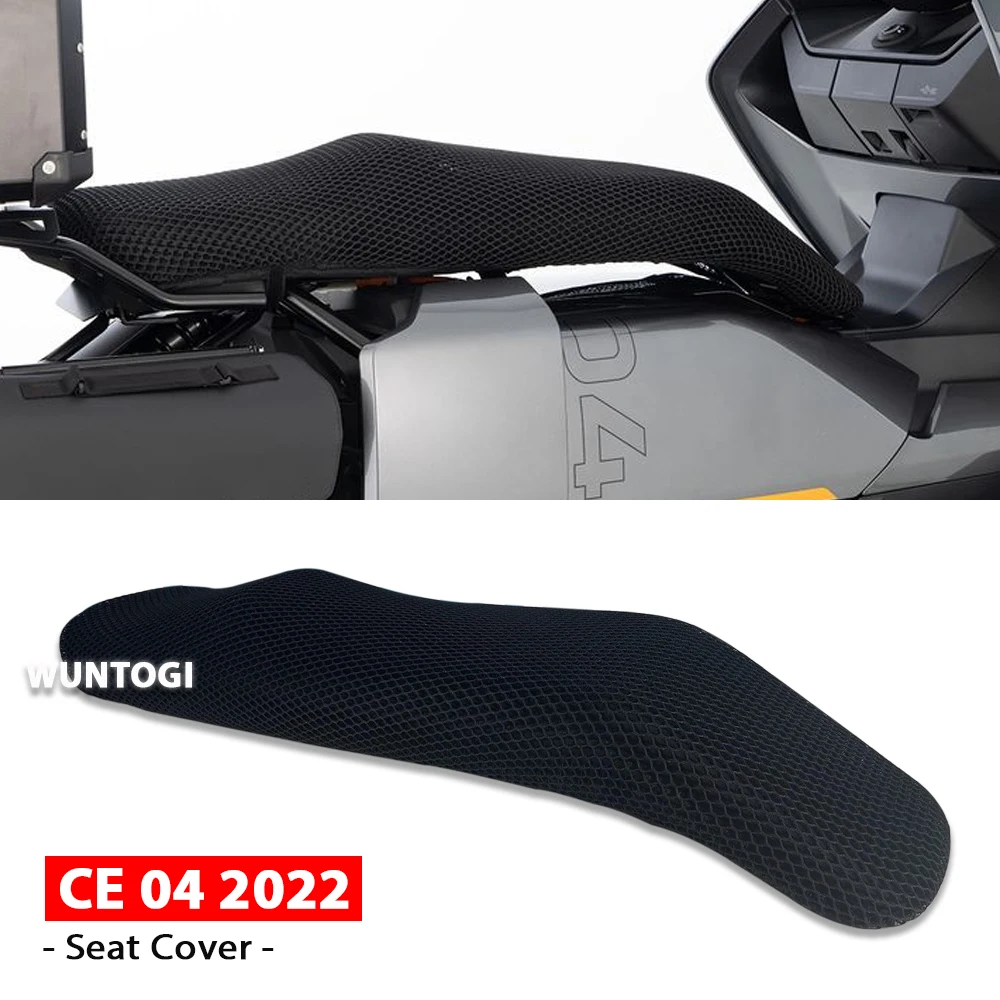 CE04 Seat Cover Motorcycle 3D Airflow Breathable Seat Cover For BMW CE 04 CE-04 CE04 2022 Seat Insulation Seat Covers