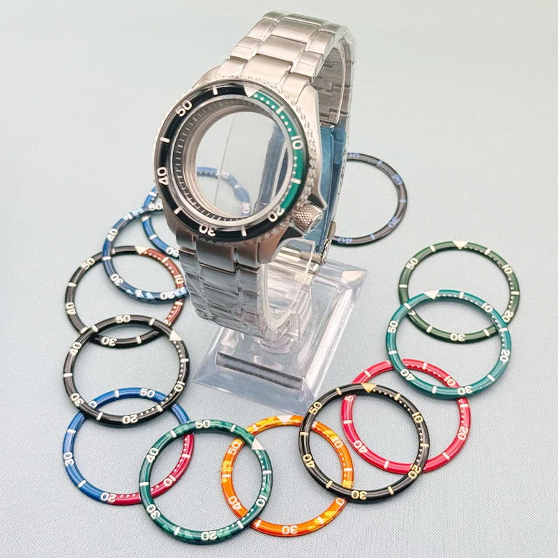 

42mm Men's Watch SKX007 Case band 316L Stainless Steel For NH35 NH36 4R Movement 28.5mmDial Sapphire Glass Mirror Modified Parts