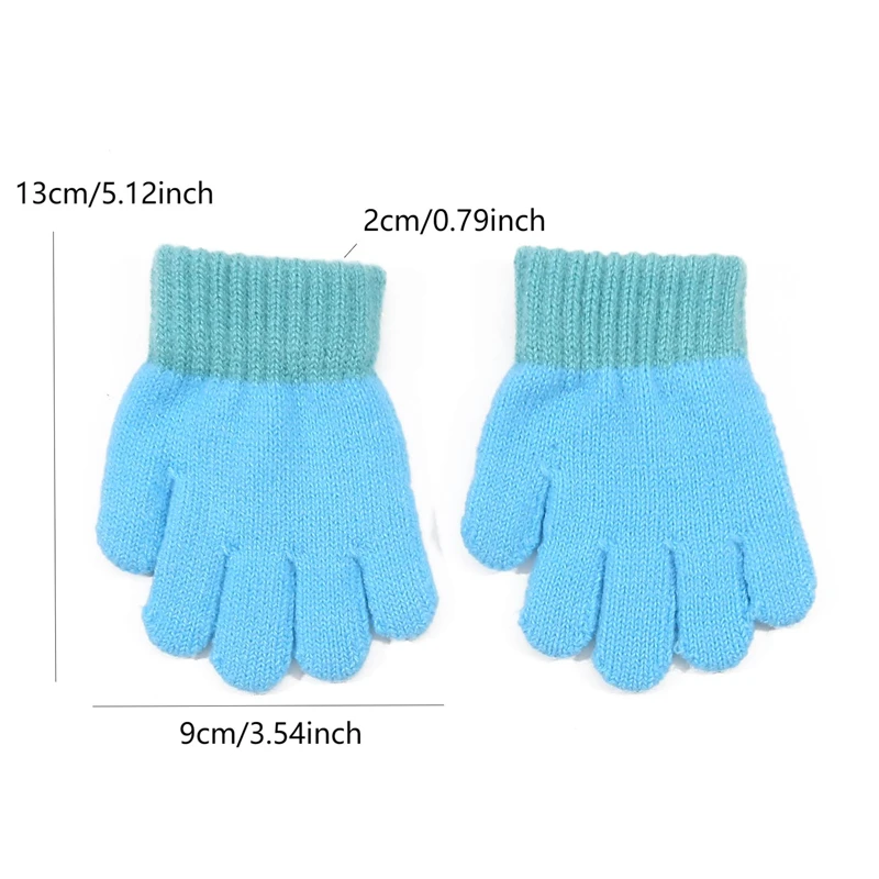 Boys Girls Full Finger Gloves Winter Mitten Kids Outdoor Gloves For Thick Anti Cold Gloves For Infants And Young Children