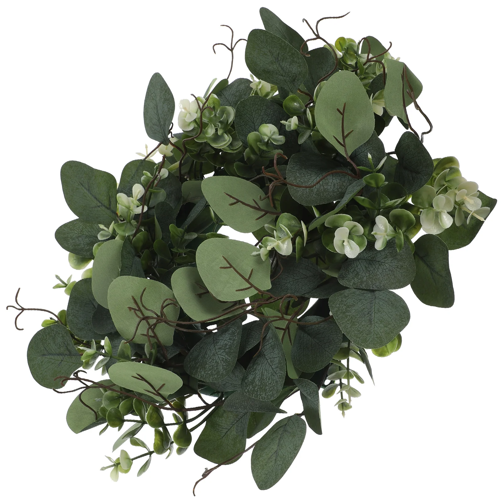 

Artificial Eucalyptus Wreath Decorative Greenery Wedding Party Front Door Decor Long Lasting Safe Photo Prop Chic
