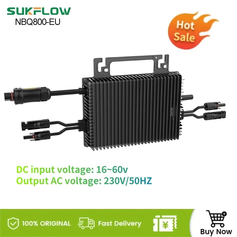 

Микроинвертор Sukflow 800 Вт с технологией Wi-Fi MPPT для солнечной панели, совместимый мини-инвертор для мониторинга в реальном времени