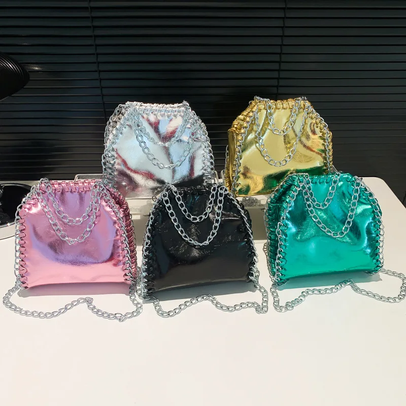 

Designer Brand Fashion New Women's Chain Shoulder Bag Large Capacity Crossbody Tote Bag Female Solid Color Handbags Shopping B
