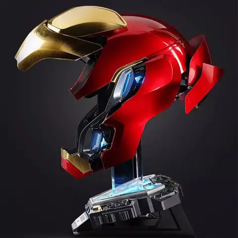 helmet iron man aliexpress Iron-Man MK5 Silver Motorized Cosplay Helmet, Voice, Touch & Remote Control Iron Man Smart Helmet Amazon