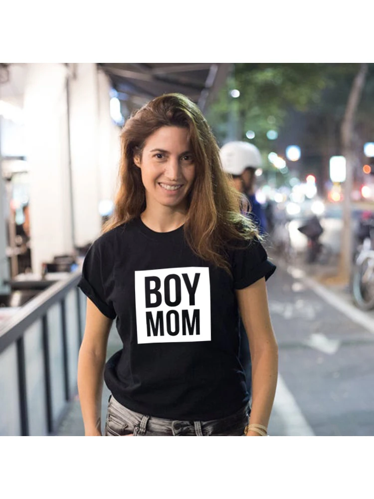 Jongen Mama T-shirts Grappige Moeder Leven Vrouwen Tops Tee Moederdag Vrouwelijke T-shirt Brief Print T-shirt Zomer Korte Mouw Casual Shirt