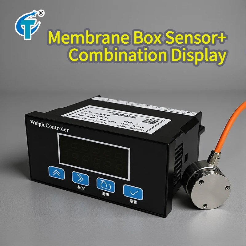 

25mm Micro Load Cell and Indicator, 10kg-2Ton Weighing Sensor & 6-digit Display Weight Force Measuring Switch Control Instrument