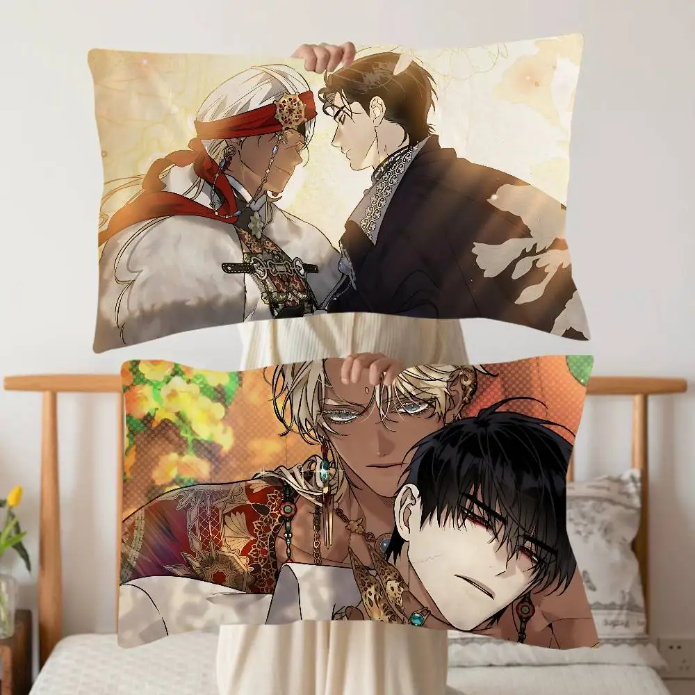 Brothers without a tomorrow bl Anime Household Polyester Oversized Thickened Adult Couple Pillowcases -Absorbent & Non-Slip