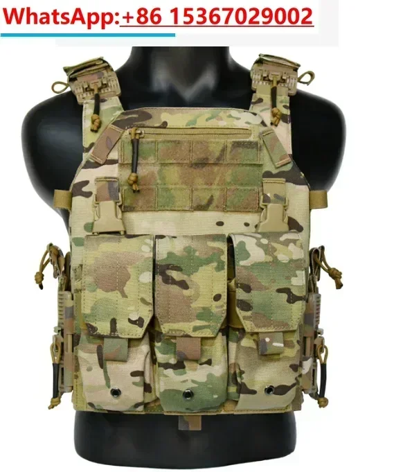 

EMERSONGEARS 1000D Быстросъемный жилет из нейлоновой ткани 6094K с тройной сумкой для журналов