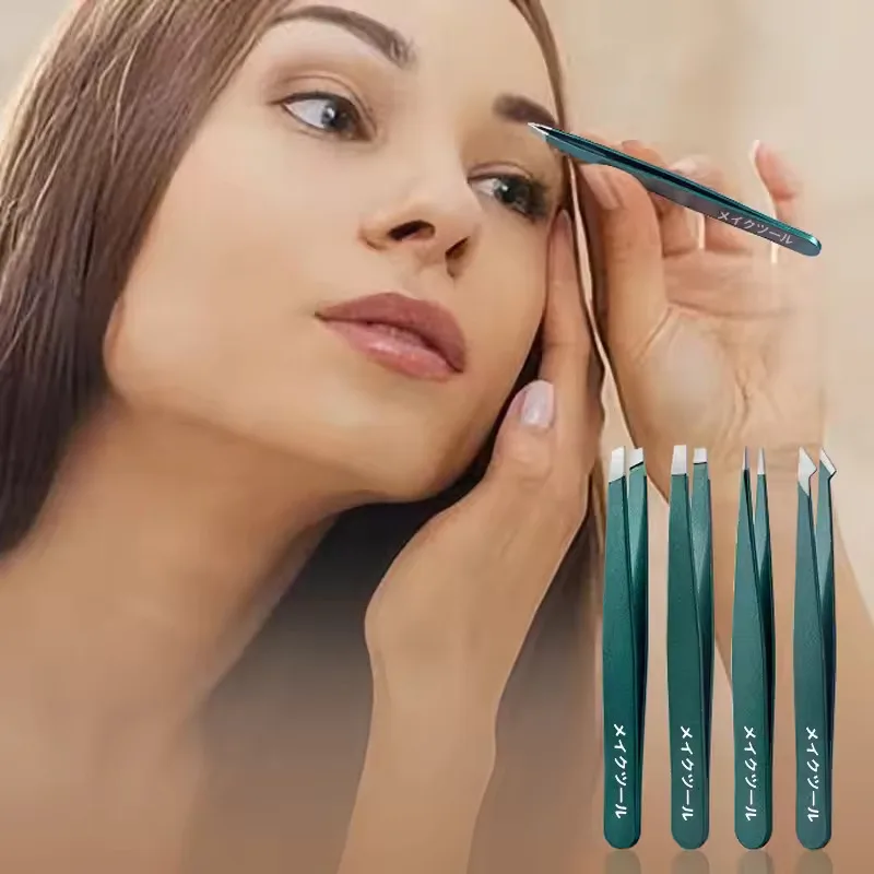 4/6-teiliges Pinzetten-Set aus Edelstahl, Unisex, professionelle Präzision für Gesichtshaare, Augenbrauen, eingewachsene Haare & Splitter, langlebig & erweichend – Detail 6