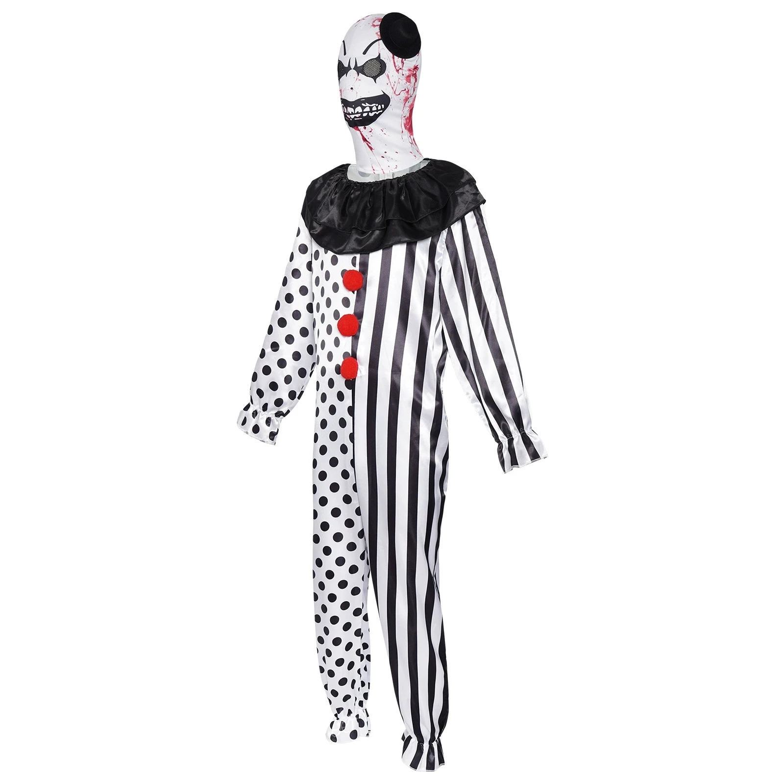 Movie Terrifier Cosplay Clown Costume Joker Jumpsuit Headgear Hat Horror  Outfit Uniform Halloween Carnival Disguise Suit - AliExpress 200000532