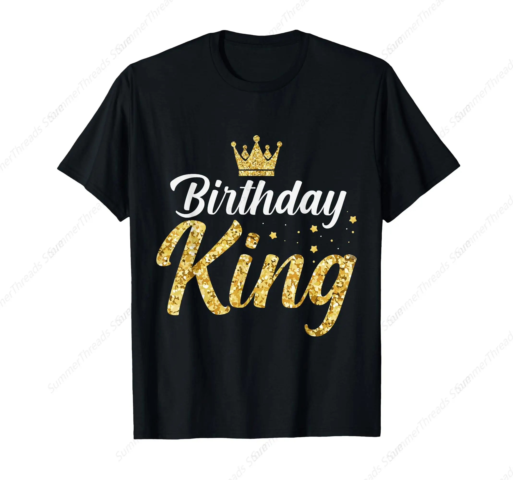 Crown With Writing Birthday King T-Shirt