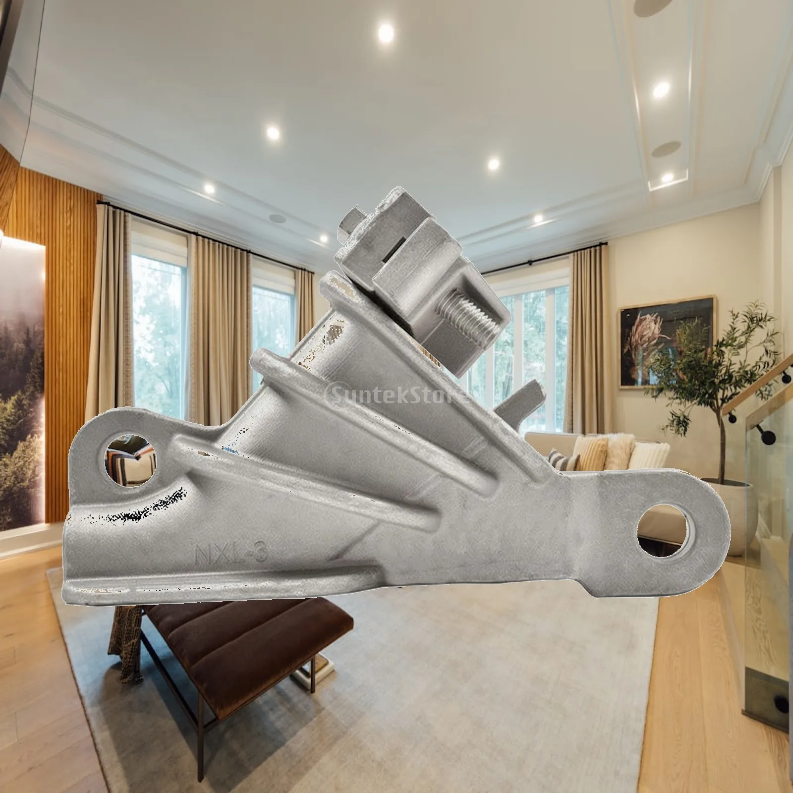 Wedge Type Cable Clamp for Tensioned Conductor Aluminum Alloy Sandblasted Finish for Outdoor Electrical Installation and Support