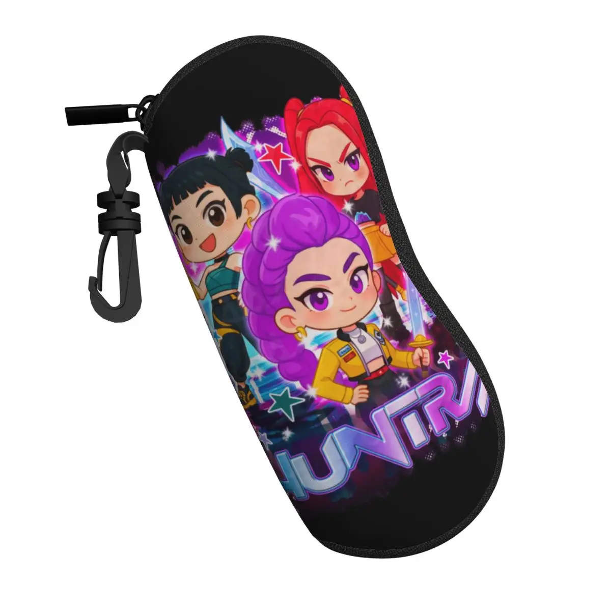 مخصص Kpop شيطان هنتر Huntrix الفتيات شل نظارات حالة للجنسين السفر النظارات حالة النظارات الشمسية حامي مربع