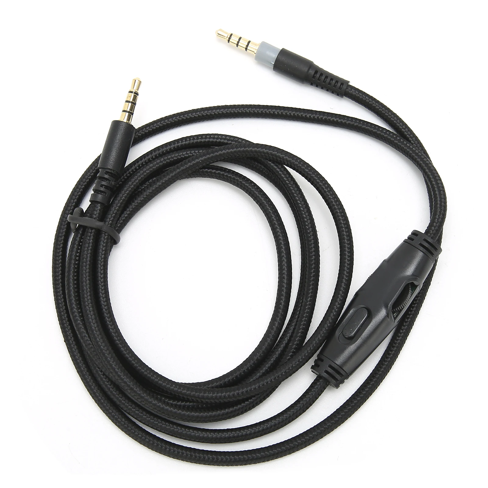 Headphone Cable 3.5mm Male To Male Audio Cable With Volume Control For HyperX Cloud