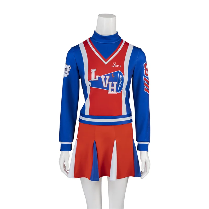 Toni Basil Song Cosplay  Costume Cheerleader Dress Women Girl Musical Sports Team Suit