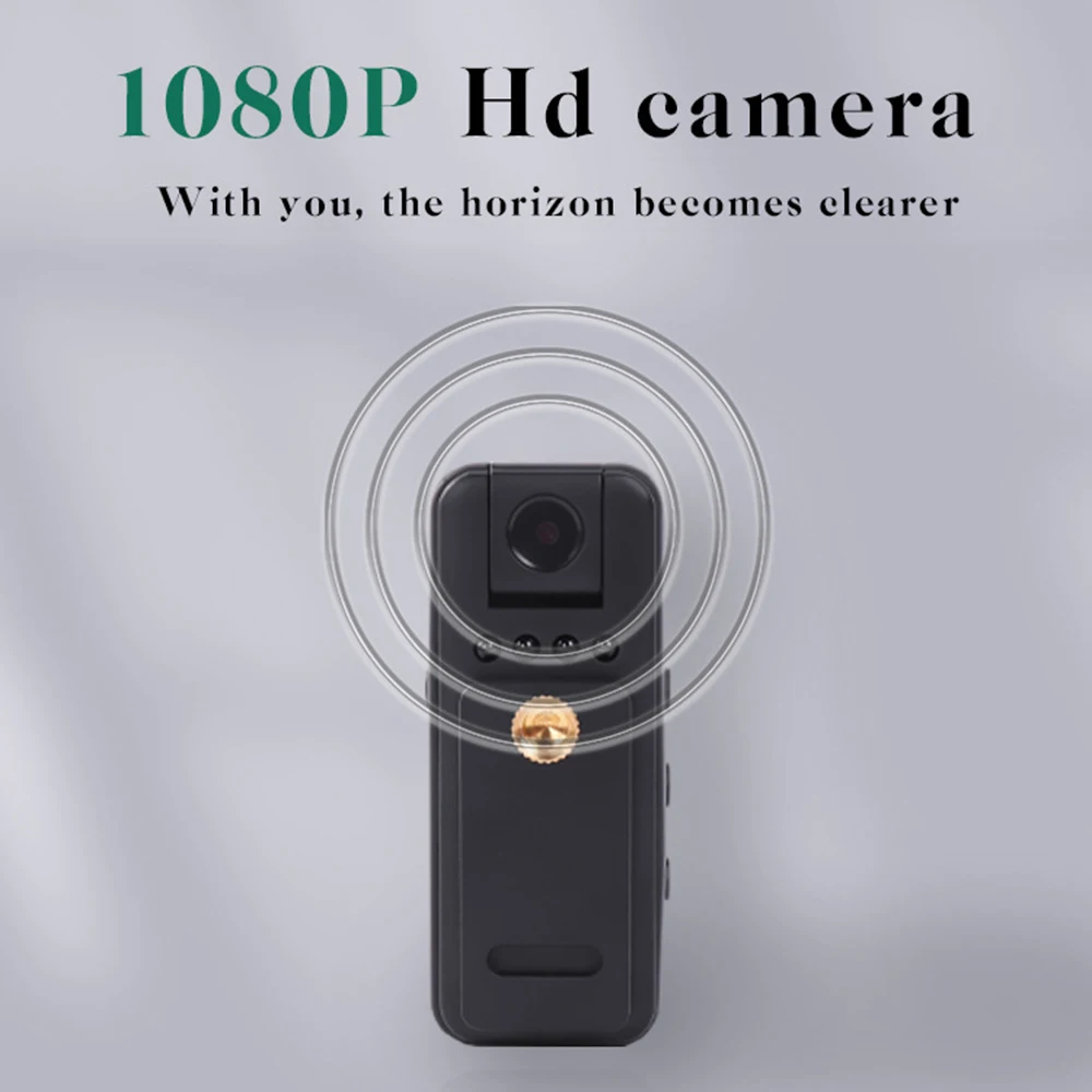 Mini Body Camera with Back Clip 1080P Full HD Portable Body Recorder Motion Detection Night Vision Photo Video Recording