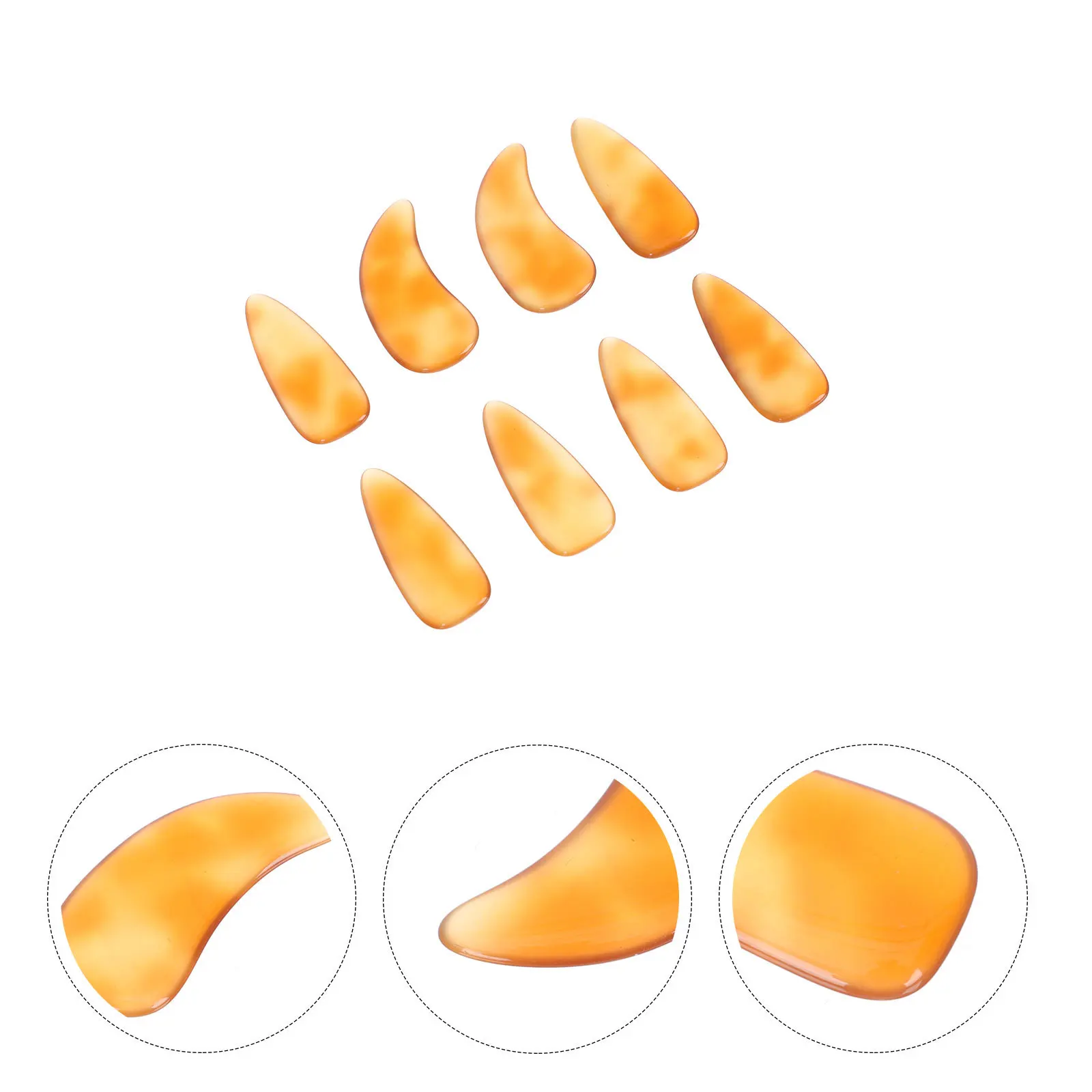 

8Pcs Guzheng Nail Covers Durable Fake Fingertip Protectors Guzheng Accessories Practice Tools Finger Pick Supplies