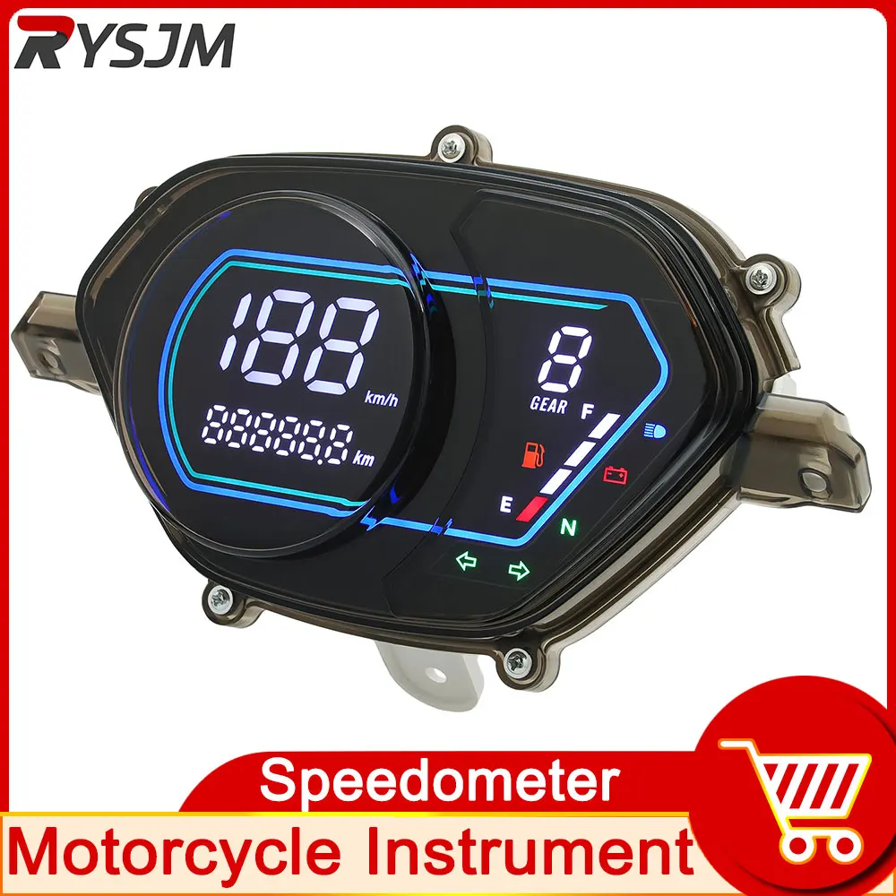 Motorcycle Speedometer Instrument Fuel Level Meter For SUZUKI SMASH115 SMASH V115 FI SMASH 115 FI Full Led Digita Meter