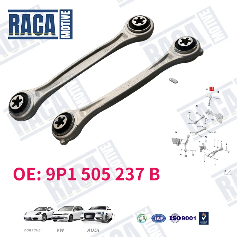 

For Porsche 911 Carrare 991 992 2011-2024 Rear Axle Upper Suspension Control Arm 9P1505237B 9P1505237 99133106104