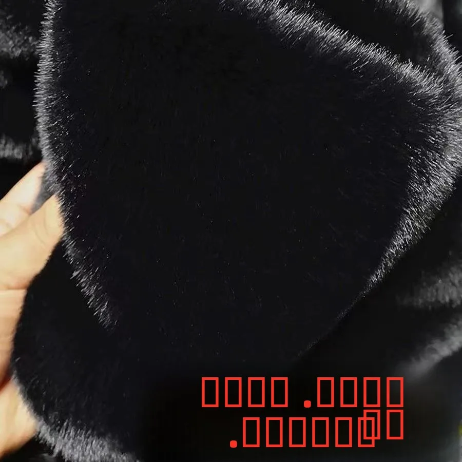 الدفء Thiened ort فضفاض الرجال معطف الشتاء ملابس خارجية غير رسمية المياه الأرنب الفراء Heaning Sle خمسة Sve سستة إغلاق