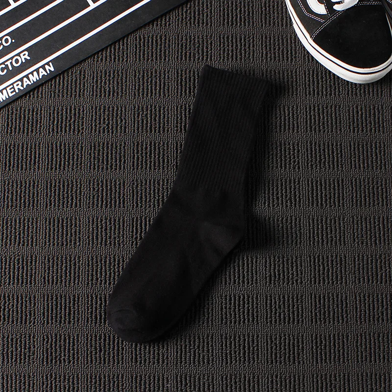 5 Pairs Men Socks Ankle Cotton Anti-slip Middle Tube Crew Socks Non-slip Summer Sports Socks Short Formal White Black