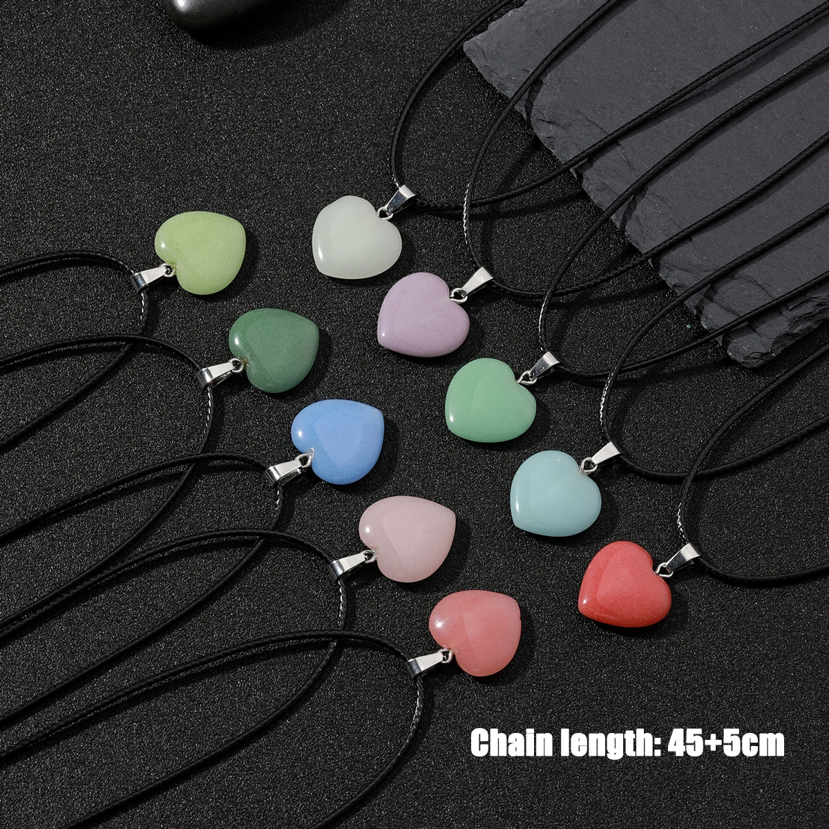 10pcs Luminous Love Hexagonal Column Necklace Wholesale Price Discount