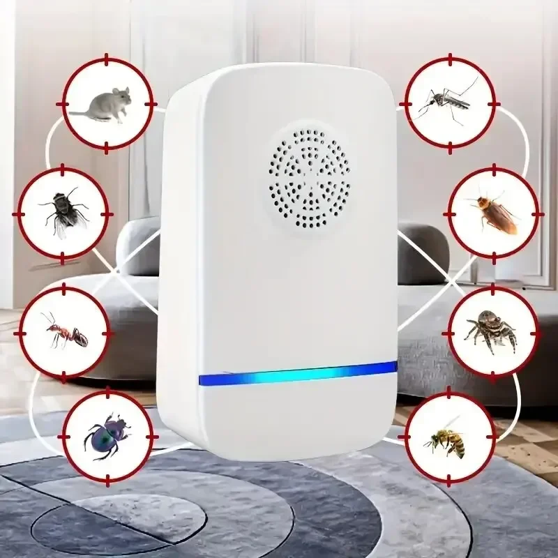 Ultrasonic Pest Repellent Plug i In  i  Effective Indoor Insect Control For Mosquitoes Mice Spiders Ants Cockroaches  i  Child i Saf