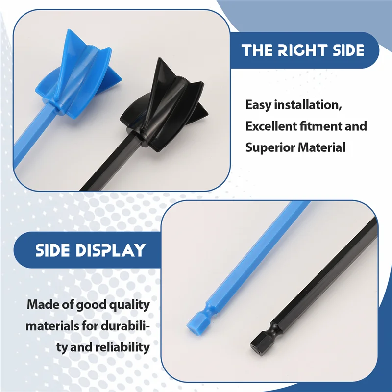 ABKR-4 Pcs 드릴 용 에폭시 믹서 부착 재사용 가능한 페인트 및 에폭시 수지 페인트 유약을 혼합하는 수지 믹서 패들