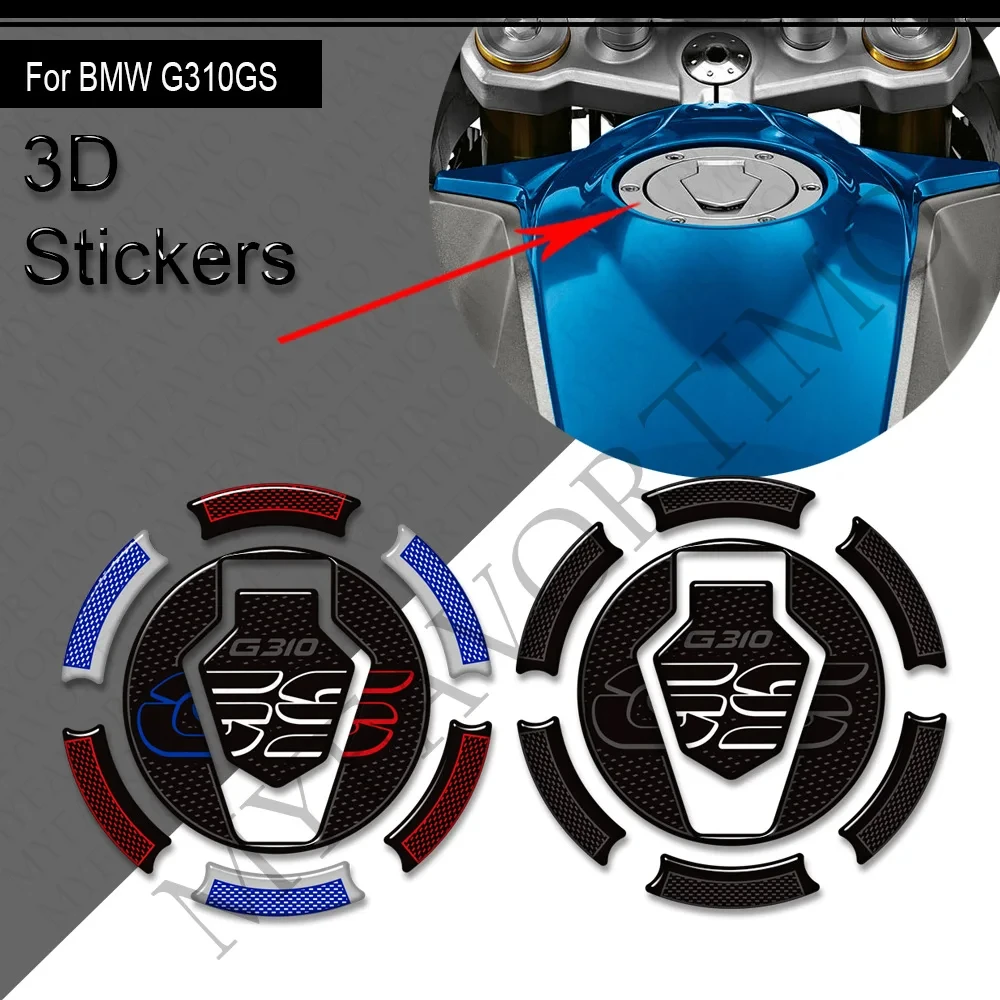 Untuk BMW G 310 GS G310GS G310 petualangan ADV bantalan tangki Gas stiker lutut minyak bahan bakar stiker Fairing pelindung Fender 2017 - 2024 2025