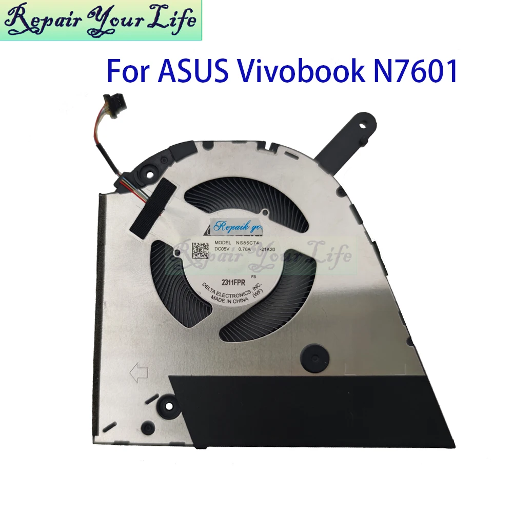 

Вентилятор охлаждения процессора и графического процессора DC5V для ASUS Vivobook Pro 16X OLED N7601 N7601ZM N7601ZW N7601RM, кулер для ноутбука, радиатор NS85C74-21K20 21K19