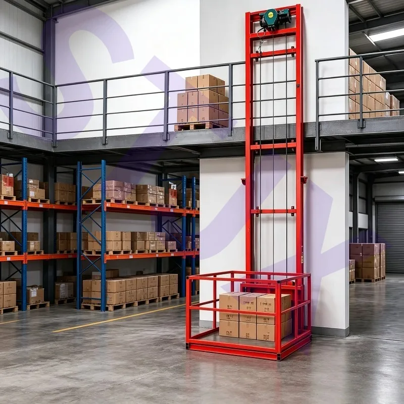 Electric Cargo Elevator Warehouse Loader Electric Lift Platform Simple Elevator Home Cargo Lift Hoist