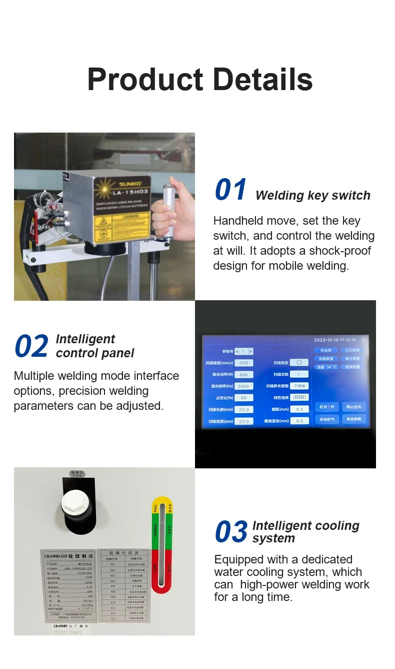 Handheld Laser Welder Cutter 3KW/2KW/1.5KW LA-15H02 Downward Pressure Cantilever Arm Laser Welding Cutting Machine for Batteries