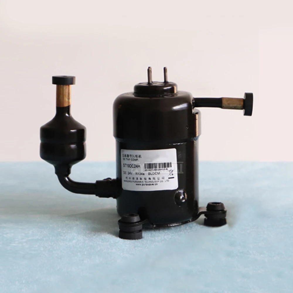 ST19DC12H Mini Compressor DC12V Compression Mechanism Cold Clothing Cabinet Air Conditioning Mini Compressor