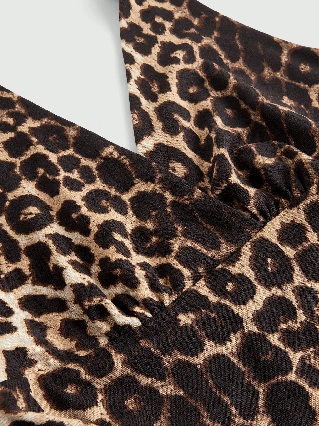 سترة أوروبية وأمريكية للربيع والصيف والخريف الأكثر مبيعًا بطباعة الفهد كاجوال كبيرة الحجم برقبة