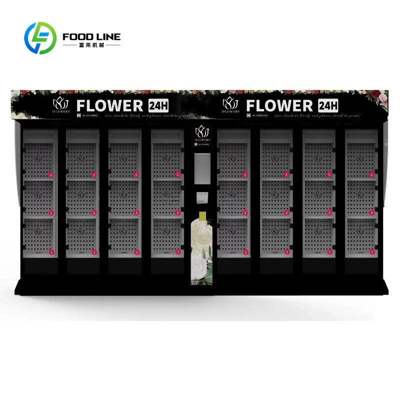Customized Big Capacity Fresh Flower Vending Machine Refrigerator Gifts Boxes Smart Lockers for Gifts Bouquets Outdoor 14 boxes view 4