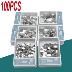 100Pcs Dental Matrix Sectional Contoured Matrices Band Kit Metal Rings Dentistry Matriz Materials Teeth Forming