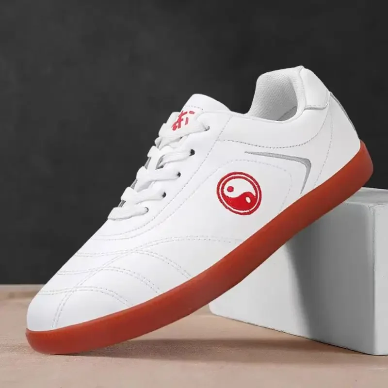 Unisex Tai Chi Shoes, Low-Top First-Layer Cowhide, Men's Martial Arts Shoes, Trendy Sports and Casual Sneakers