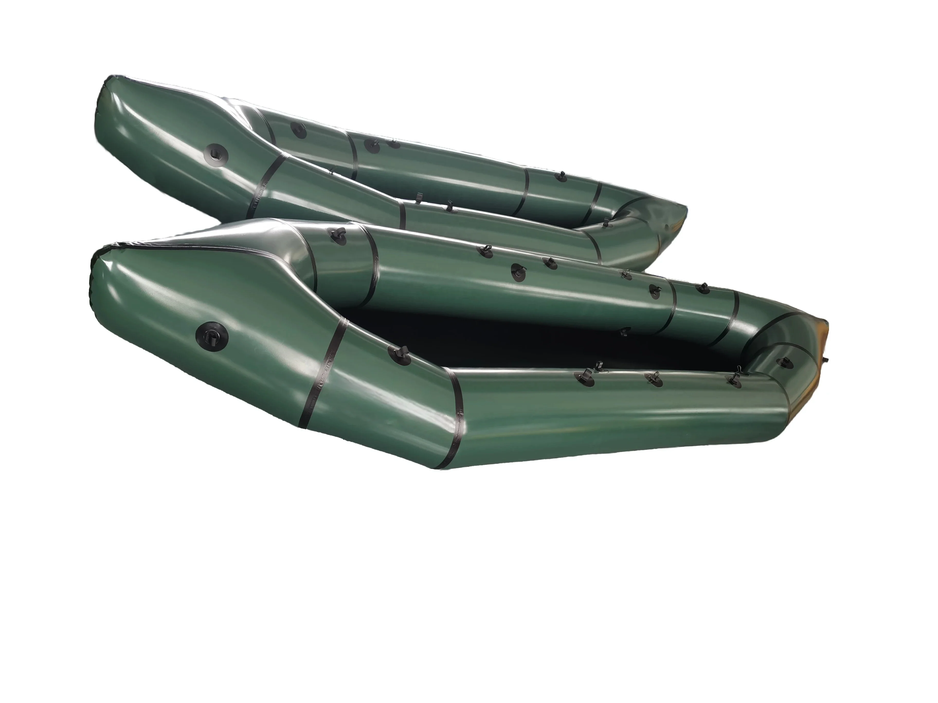 Inflatable Recreational Kayak Custom Waterproof Boat With EVA Padded Seats Ocean Whitewater Fishing Portable Packraft Canoe