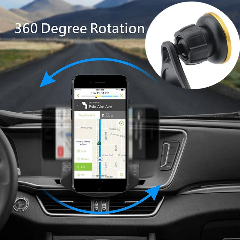 Magnetic CD Slot Car Mount Holder for IPhone Xs Samsung Galaxy S10 E S9 Universal 360 Magnet CD Player Mount Cell Phone Holder