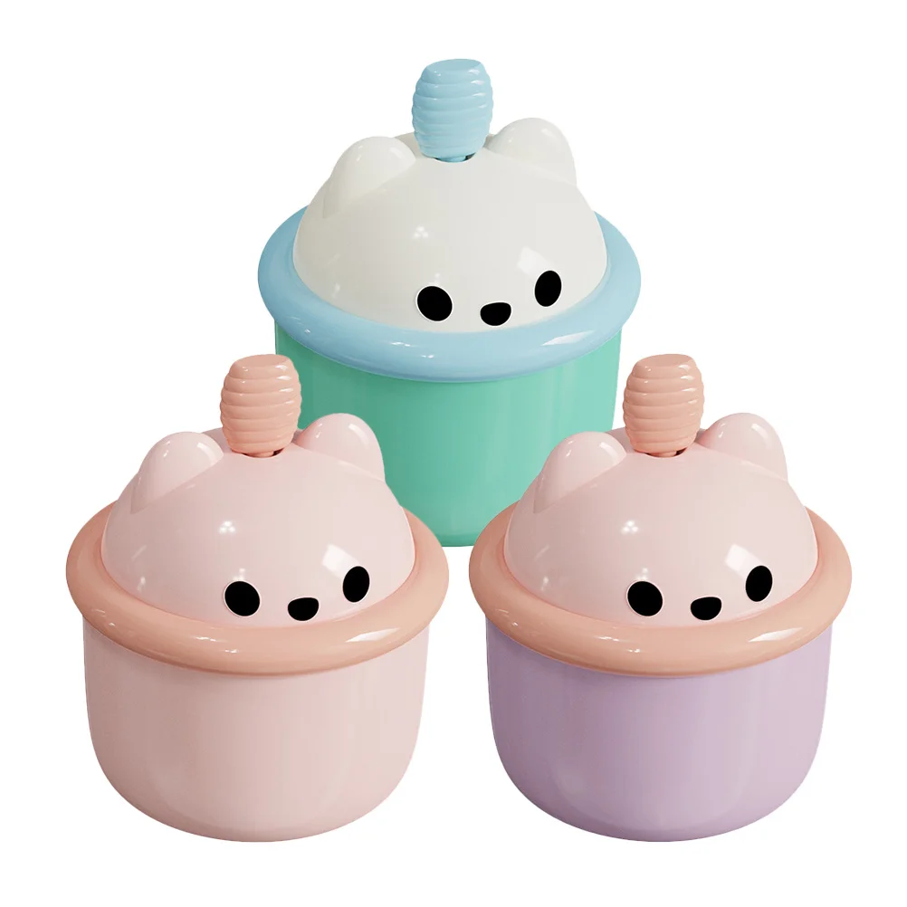 3 Stuks Gezichtsreiniger Schuimende Fles Leuke Cartoon Ontwerp Thuisgebruik Diepe Reiniging Verjonging Schuim Pomp Fles Gezicht Wassen Schuim maker