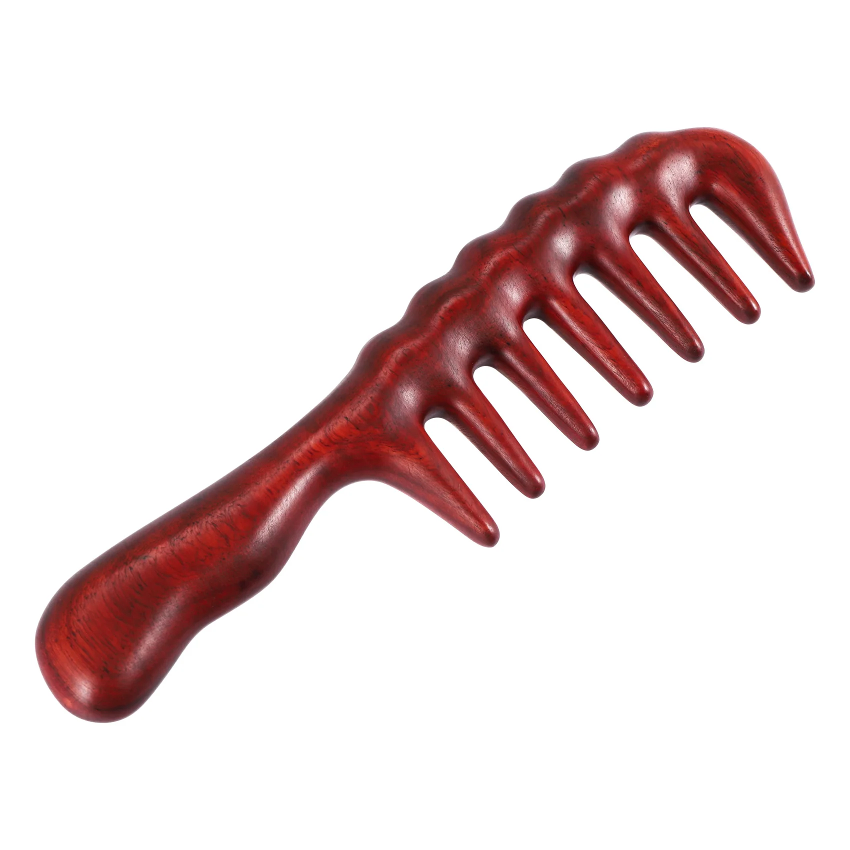 Hair Comb for Detangling - Wide Tooth Wood Comb for Curly Hair - No Static Natural Wooden Sandalwood Comb