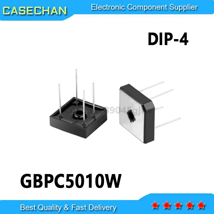 5PCS New and Original GBPC5010 KBPC5010 S50VB100 GBPC5010W 50A 1000V DIP-4